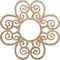 Ekena Millwork Cohen Wood Fretwork Pierced Ceiling Medallion, Red Oak, 40"OD x 13 5/8"ID x 3/8"T CMWP40X40X0375CORO - alternate 1